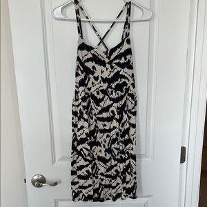 Black and White Patterned Dress